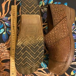 Sanitas brown wood Clogs Euro 41